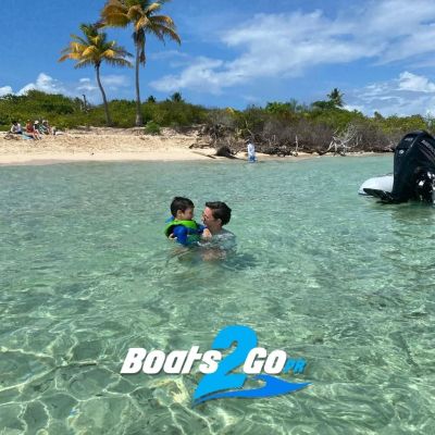 a group of people swimming in a body of water