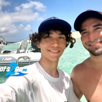 a couple of people posing for the camera