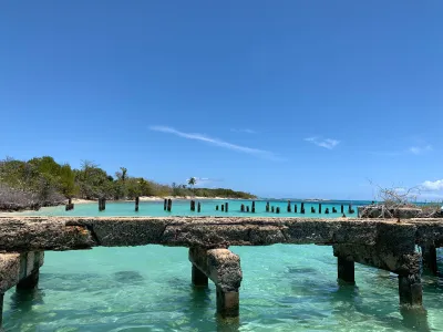 a bridge over a body of water